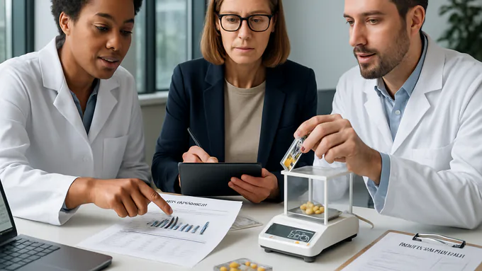 Quality review of capsule weight checks, potency results, and final release paperwork
